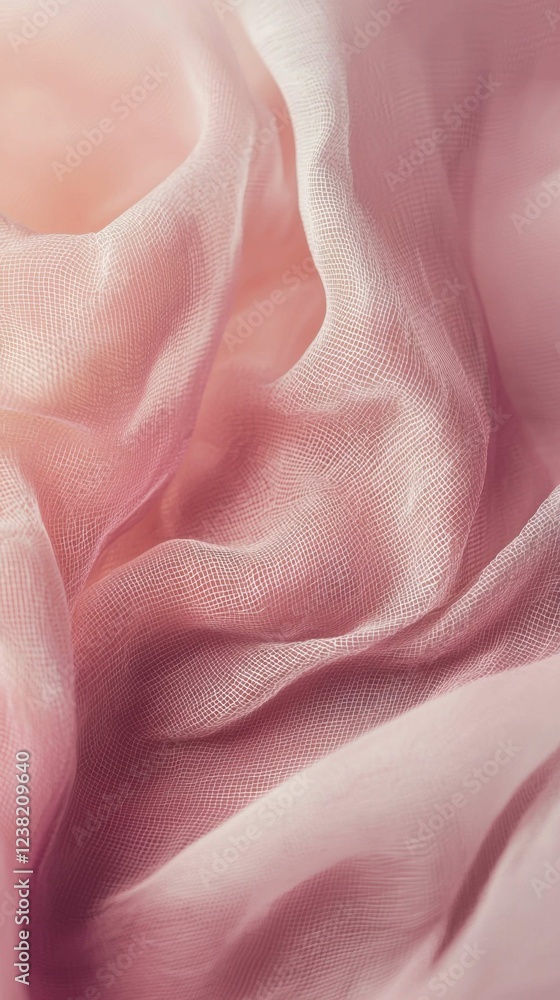 Poster soft pink fabric texture with gentle color variation and flow