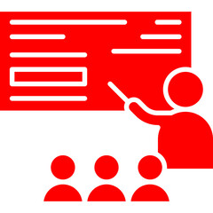 Teaching icon single vector illustration