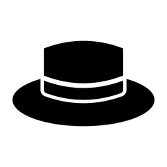 Hat Glyph Icon Design