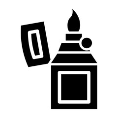 Lighter Glyph Icon Design