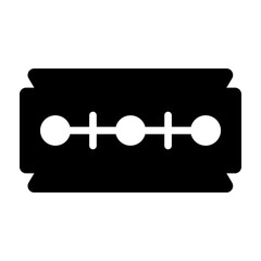 Shaving Blade Glyph Icon Design