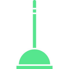 Plunger icon single vector illustration
