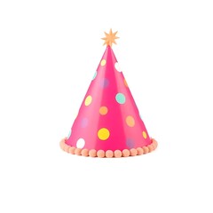 Colorful Polka Dot Happy Birthday Party Hat with Festive Design