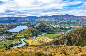 Obraz premium Lake Hayes, Queenstown, Otago, South Island, New Zealand, Oceania.
