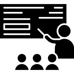 Teaching icon single vector illustration