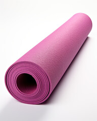 Rolled Pink Yoga Mat, Fitness Exercise - Mindfulness & Wellness