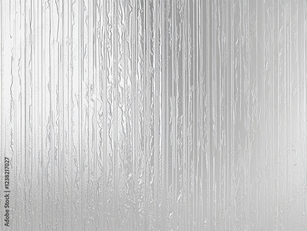 Poster textured glass with vertical lines: abstract close-up of textured glass with vertical lines creating