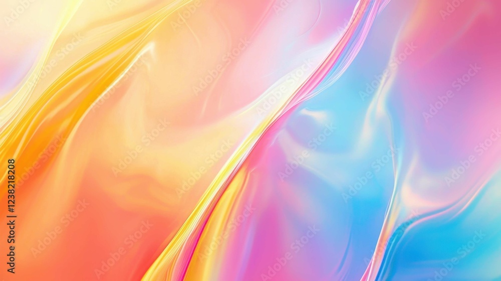 Poster soft colorful abstract background with fluid waves and light gradients