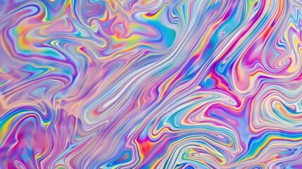 Fototapeta premium Vibrant Swirls of Rainbow Hues: An Abstract Masterpiece