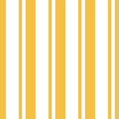 Yellow stripe vector seamless pattern on a white background.