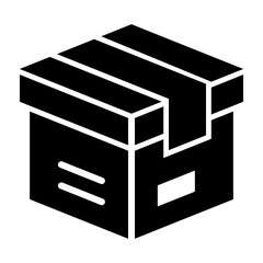 Box Glyph Icon Design