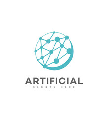 Fototapeta premium Artificial Intelligence Global Network Technology Digital Connections Innovation