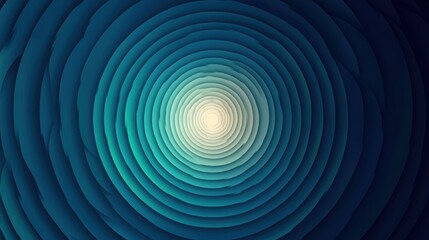 Abstract blue vortex tunnel, light at end, digital art, website background