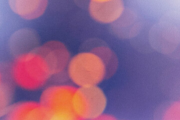 Bokeh effect background of decoration on tree by party light