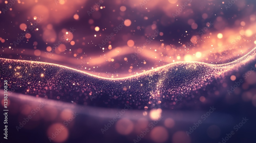 Poster background with smooth gradients and glowing particles representing innovation.