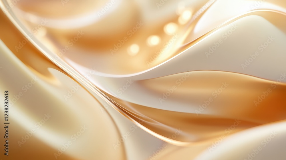 Poster smooth gold gradient with subtle bokeh lights adding depth and elegance