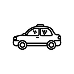 Obraz premium taxi icon vector, line style icon