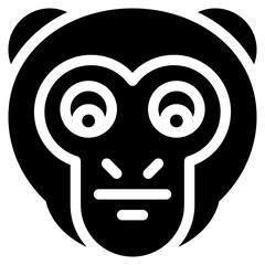 Vector Icon Neutral, Monkey, Animal, Wildlife, Pet