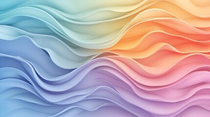 Obraz premium Abstract pastel wave background design (2)