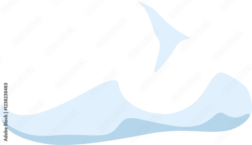 Poster light blue abstract shapes are creating a dynamic and modern design, perfect for backgrounds, websit