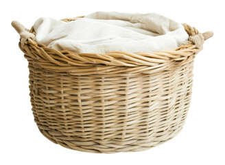 Obraz premium PNG Woven storage basket for home organization
