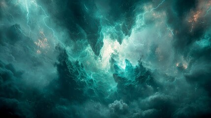 Stormy Skies: A Digital Vision of Nature's Raw Power and Beauty