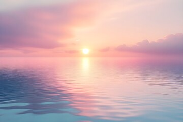 Obraz premium Blurred beach horizon with warm sunlight