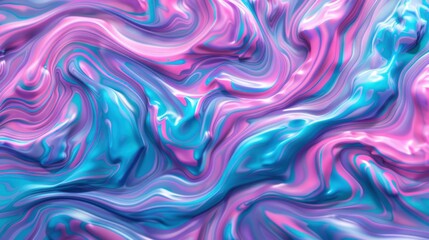Fototapeta premium Abstract Swirls of Pink and Blue Paint
