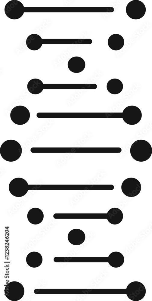 Poster black dots and lines forming a pattern suggest data flow, representing digital connections, networki