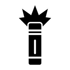 Flare Glyph Icon Design