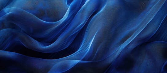 Obraz premium Abstract blue fabric texture background.