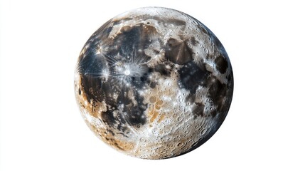 Fototapeta premium A stunning AI-generated image of a celestial body. The textures and colors create a mesmerizing view. Perfect for space enthusiasts and artists. Generative AI