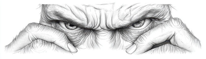 Obraz premium A touching drawing of two hands holding each other, symbolizing love, support and unity
