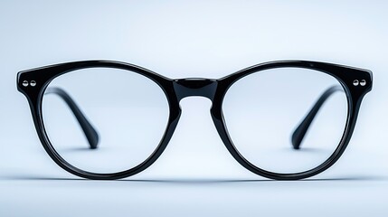 Black Framed Eyeglasses Modern Design Style