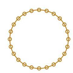 luxury gold circle frame