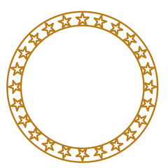 luxury gold circle frame