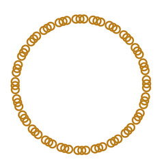 luxury gold circle frame