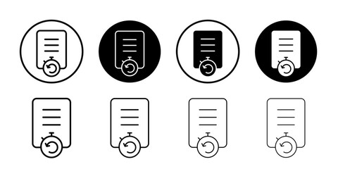 History icon Vector logo outline