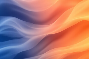 Abstract cool to warm color gradient waves