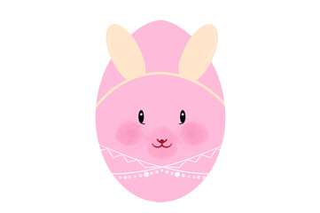 Happy Easter.Set of Easter eggs with different textures on breakthrough background.Spring holiday. Illustration isolated. Happy easter eggs. Filename PNG