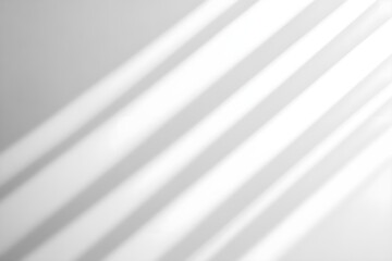 Obraz premium Minimal white background with soft shadows and empty space for text.