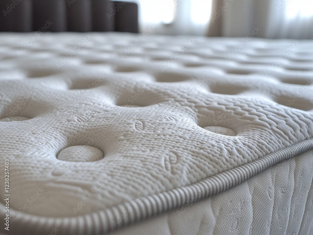 Poster luxury memory foam mattress showcasing a soft and plush surface for ultimate comfort