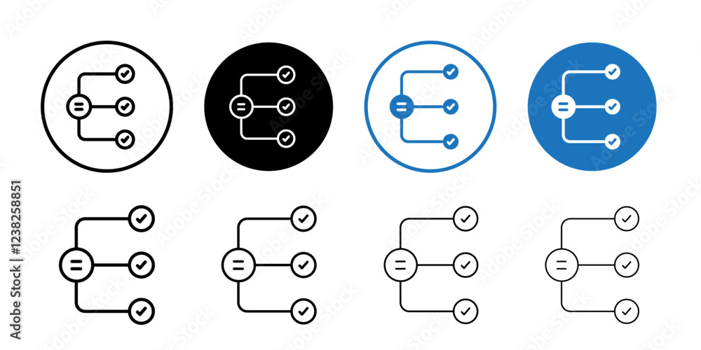 Poster workflow process icon vector logo outline