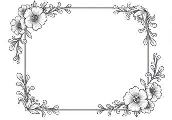 square frame design with a white background.