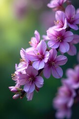 Fototapeta premium Delicate purple flowers on Paulownia tree branches, paulownia, flowers, purple