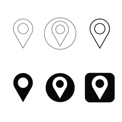 location icon, location icon set, location symbol, map, location icon sign location