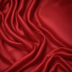 Obraz premium Red satin silk fabric material