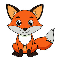 Obraz premium fox cartoon design new image