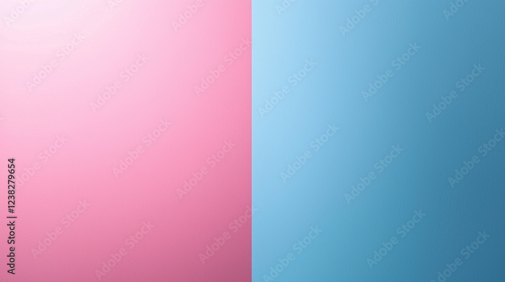 Poster soft pink merges harmoniously with tranquil blue, offering a soothing visual experience that invokes