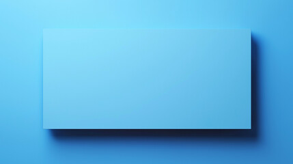 blue  blank rectangular banner isolated on blue background